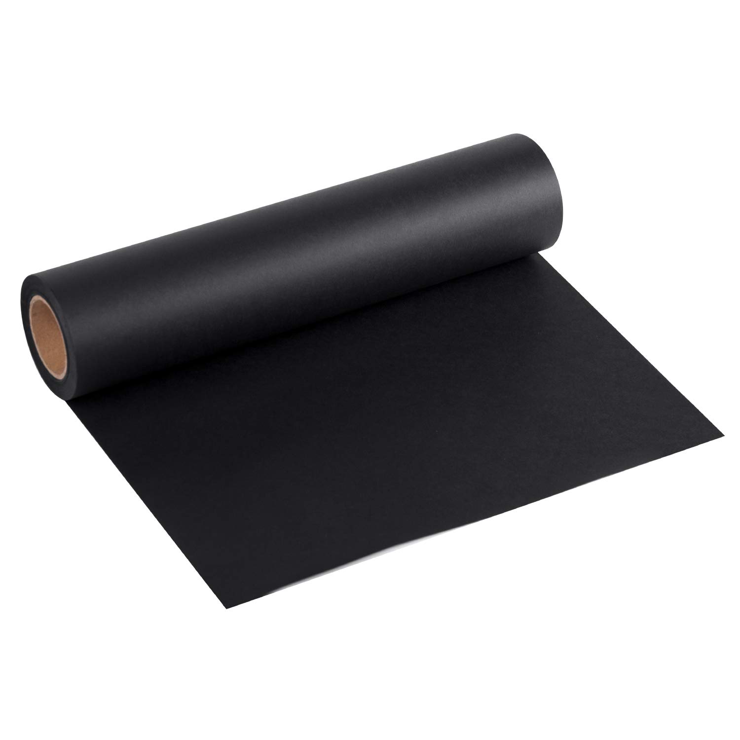 RUSPEPA Black Kraft Paper Roll - 38.1 cm x 30 m - Recyclable Paper Perfect for for Crafts, Art,Small Gift Wrapping, Packing, Postal, Shipping, Dunnage & Parcel