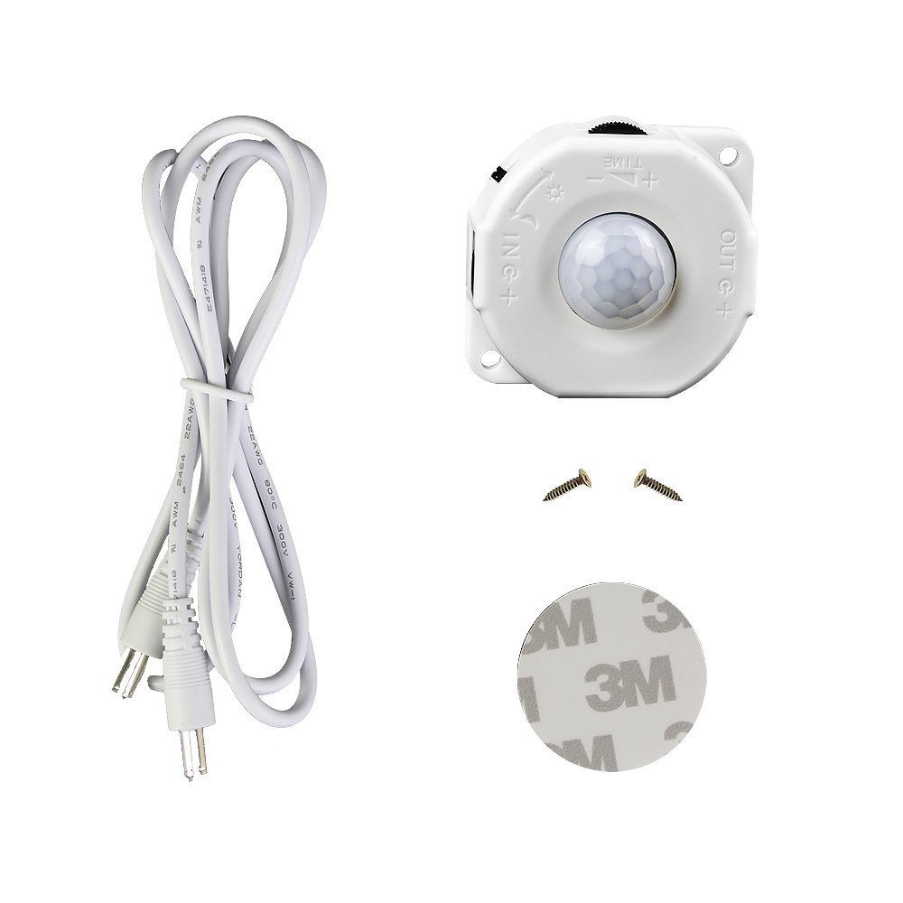 Motion Sensor LED Strips,LUXJET Super Bright Rope lights with motion sensor controller,Flexible LED Tape with 12V UK Plug for Home lighting,Room,Kitchen,Pathway Decoration (3M)