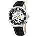 Stuhrling Original Men's 574.02 Executive II Automatic Skeleton Black Leather Band Watch