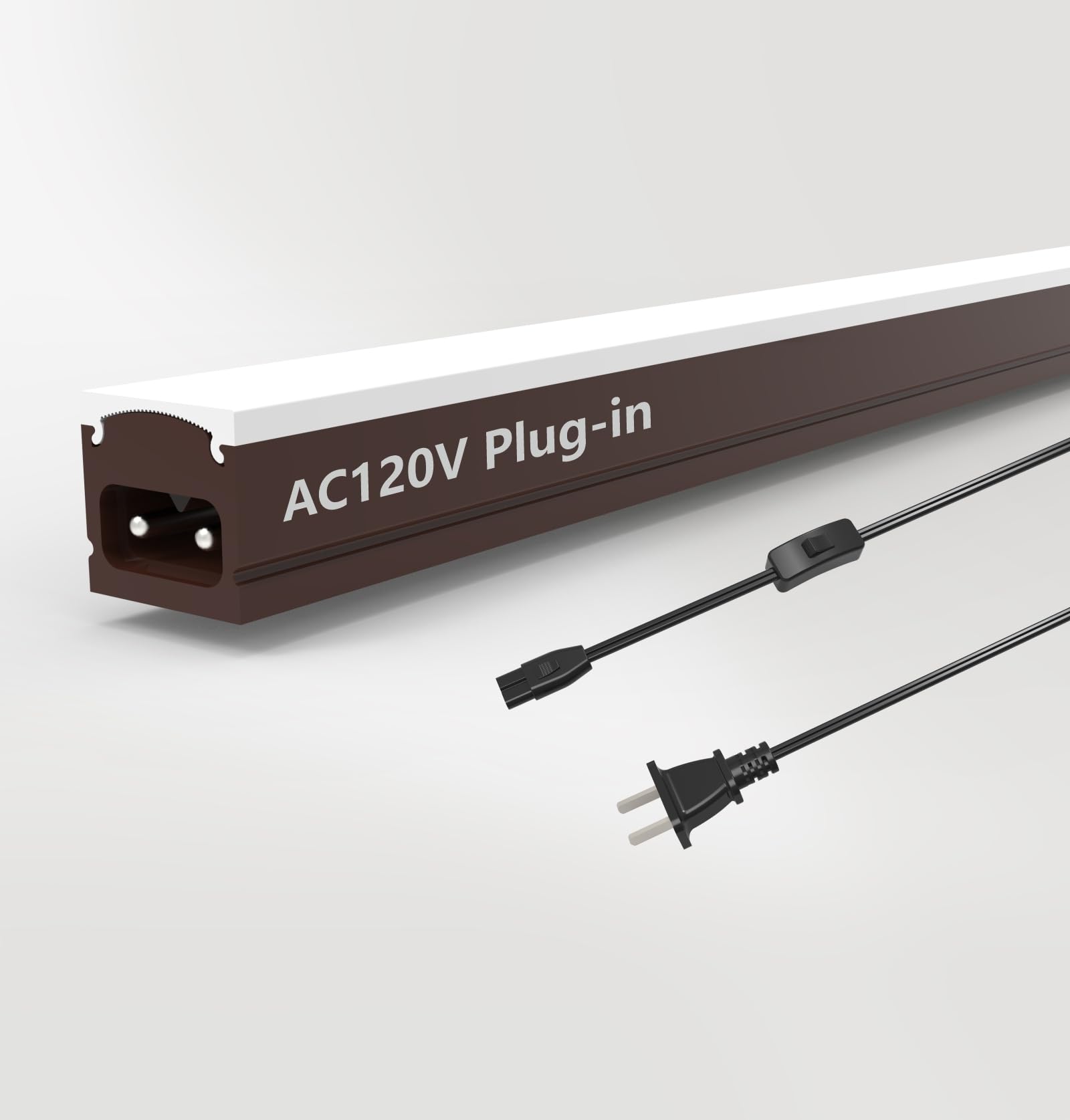 Photo 1 of Leetdud Under Cabinet Lighting Plug in, 16 Inch 1 Pc, Linkable AC120V 3CCT 3000K/4000K/5000K Ultra Slim, LED Under Cabinet Lights for Counter Light, Kitchen, Shelf, Sink, Workshop, Desk, Bronze