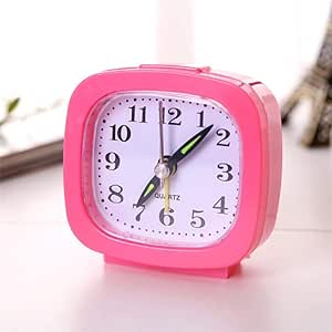 SUXIAO Mini Reloj Despertador de Mesa Lindo portátil para Estudiantes