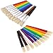 U.S. Art Supply 20-Piece Assorted Hog Bristle Brush Set - Large Thick Paint Brushes, Classroom Paint Brushes for Crafts, Tempera & Acrylic Painting, Ideal for Beginners & Students