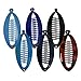Set of 6 Mini Banana Clips - Blues