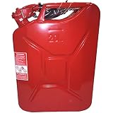 The Only Legal Red NATO Steel Fuel gas diesel Cans: Spouts Included