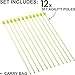 QuickPlay PRO Agility Poles (Set of 12) Adjustable Height: use as (x12) 3FT Soccer Agility Training Poles OR (x6) 6FT Coaching Sticks/Slalom Poles