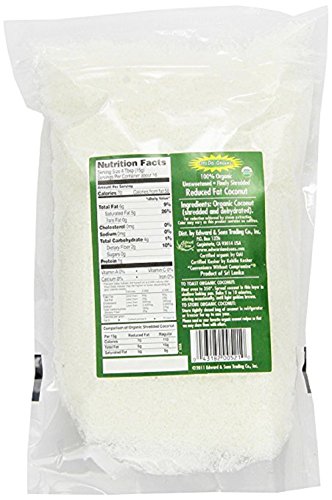 Let's Do Organic Reduced Fat Shredded Coconut, 8.8 ounce pouches (Pack of 6)