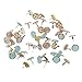 Jili Online 50 Pieces Metallic Mini Metal Brads Fastener for Scrapbooking Embellishment