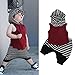 Fabal Cute Toddler Kids Baby Boy Hooded Vest Tops+Short Pants 2pcs Outfits Clothes Set (12M, Red)