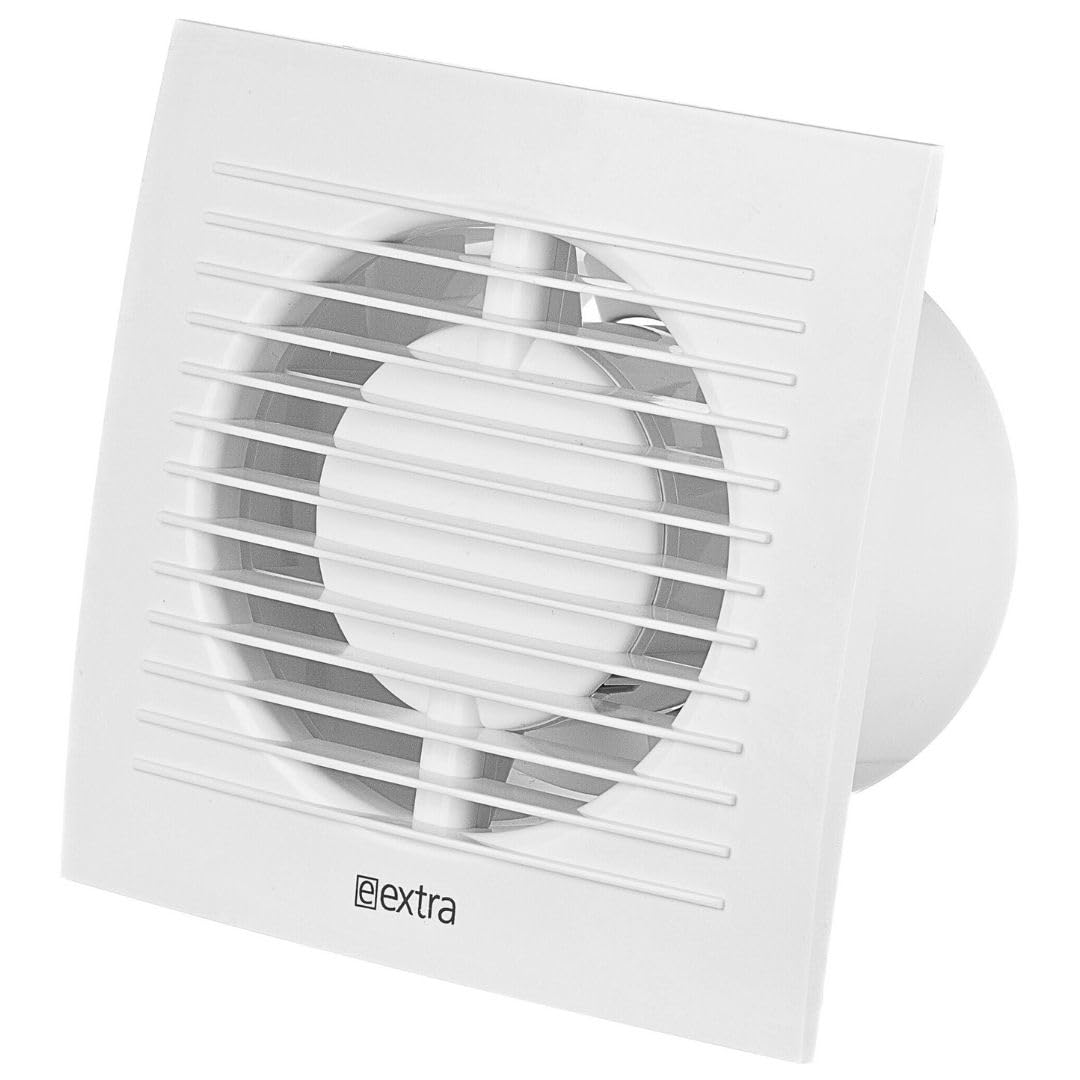 LIRAST Ø 125mm / 5 inch White Bathroom Fan - Ventilator for Bath Kitchen Toilet - Extractor Fans