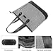 UTOTEBAG Women 15.6 Inch Laptop Tote Bag Notebook Shoulder Bag Lightweight Multi-Pocket Nylon Business Work Office Briefcase for Computer/MacBook/Ultrabook (Grey)