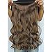 Invisible Wire Hair Extensions Pieces Secret Curly Wavy Hair Extension Synthetic Adjustable Headband for Women Hairpieces (20 Inch (Pack of 1), 10)