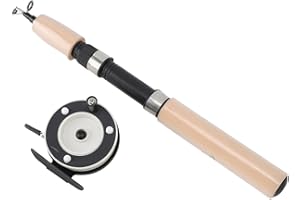 Ice Fishing Combo Set, 65cm Ice Fishing Rod Reel Combo Set with Metal Reel and EVA Handle Grip, Fishing Gear, for Ice Fishing