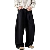 AIFARLD Mens Baggy Sweatpants Wide Leg Casual Sweat Pants with Pockets Elastic Waist Drawstring Relaxed Fit