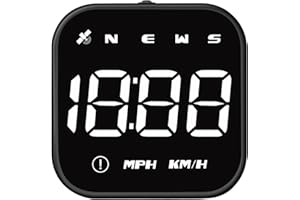 WURAWUS GPS Speedometer Digital Heads Up Display for Cars, Multi-Function Universal Car HUD Display for All Vehicles