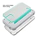 ULAK Galaxy S5 Case, S5 Phone Case Knox Armor Slim Shockproof Hybrid Silicone Rugged Rubber Hard PC Shell Protective Grip Cover for Samsung Galaxy S5 S V I9600 Mint Green/Gray