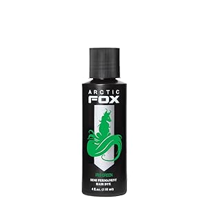 Arctic Fox Vegan and Cruelty-Free Semi-Permanent Hair Color Dye (4 Fl Oz, IRIS GREEN)