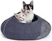 TWINCRITTERS - Handcrafted Cat Cave Bed (Large) I Ecofriendly Cat Cave I Felted from 100% Natural Merino Wool I Handmade Pod for Cats and Kittens I Warm and Cozy cat Bed (Slate Grey)