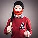 Beardo Kids Detachable Beard Hat, Ginger Black
