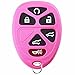 KeylessOption Keyless Entry Remote Control Car Key Fob Replacement 15913427 -Pink