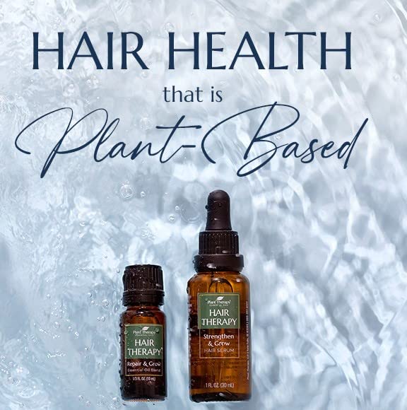 Plant Therapy Hair Therapy Blend & Serum Set Strengthen, Repair and