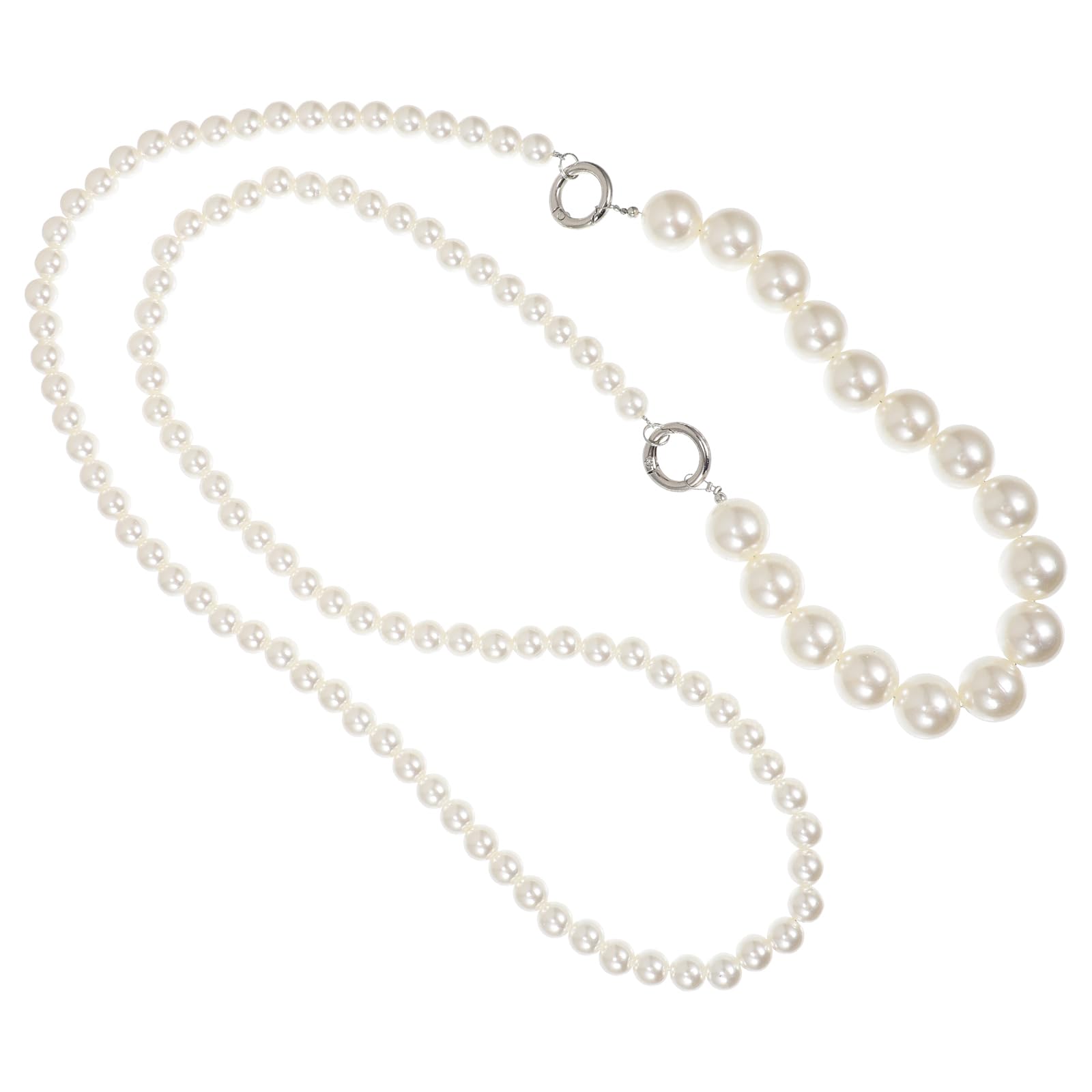 UKCOCO Pearl Crossbody Phone Strap Diagonal Span Long Short Lanyard Chain with Beads for Mobile Phone Pendant and Keychains