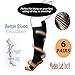 Medex Lab Bundle Pack of Compression Copper Socks: Calves High Copper Compression Socks Aid in Blood Circulation Relieves Pain and Aches off your Feet (6 Pairs Black Copper Socks)