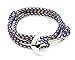 VIRGINSTONE Silver Plating Anchor on Filigree Nylon Ropes Nautical Bracelets