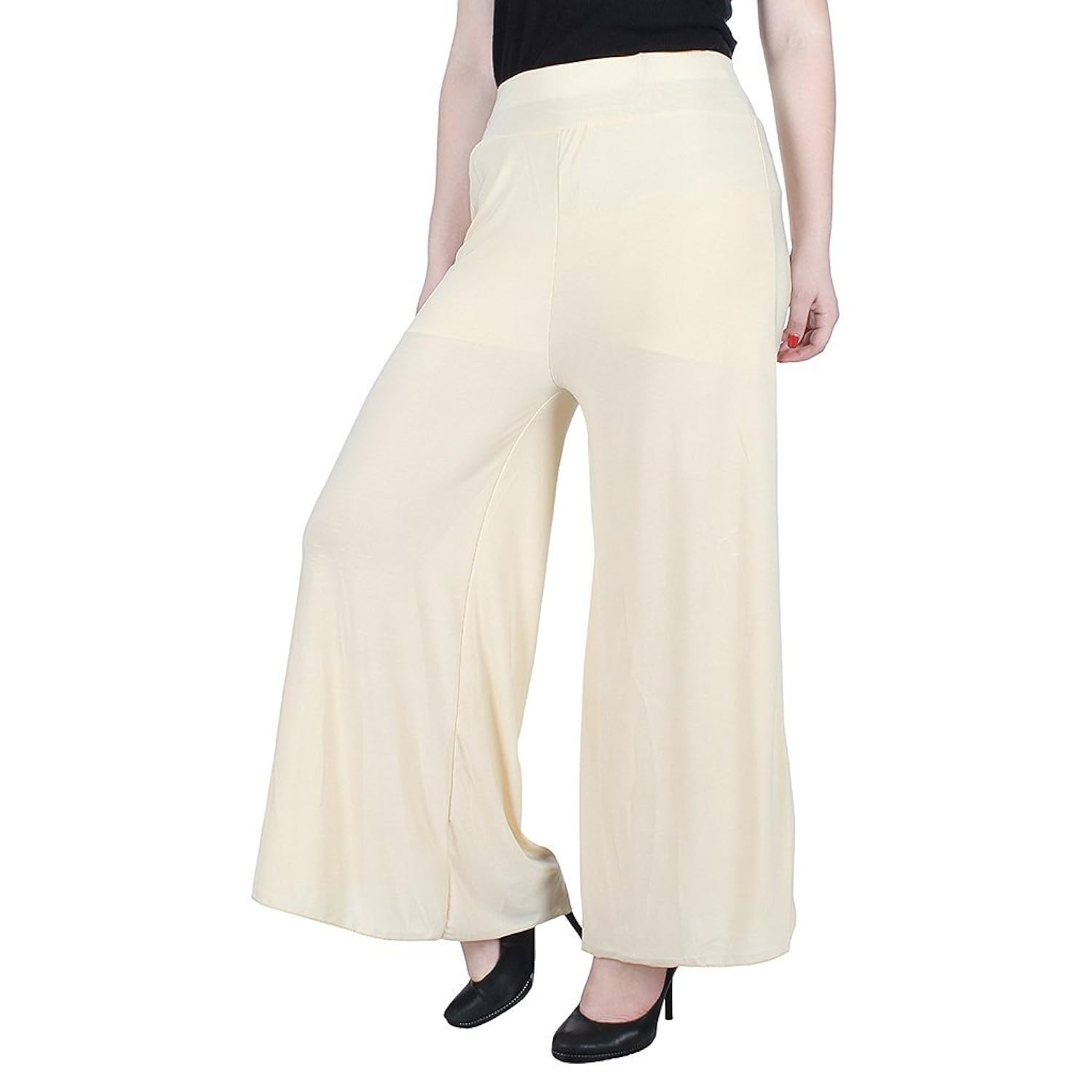 pi world casual palazzo free size- lycra