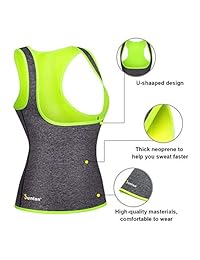 Junlan - Chaleco de entrenamiento de neopreno para mujer