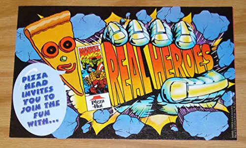 Pizza Hut: Real Heroes Activity Book - Spider-Man, Hulk, more - Marvel Comics ; promo (0003-MIS)