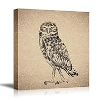 Canvas Wall Art Birds, Flowers, Owls, Butterflies Canvas Prints Home Artwork Decoration for Living Room, Bedroom - 12x12 inches