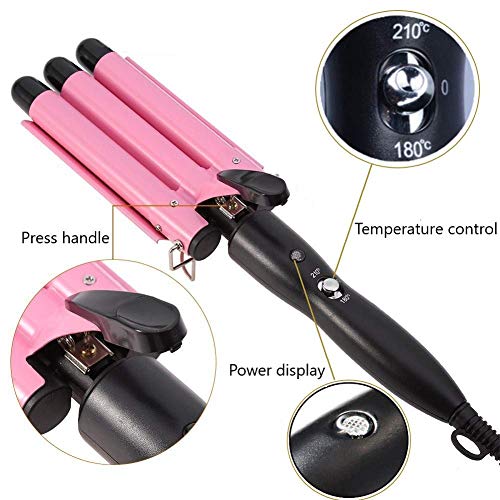 Hair Curling Iron 3 Barrel Wand 26mm Hair Waver Curling Iron