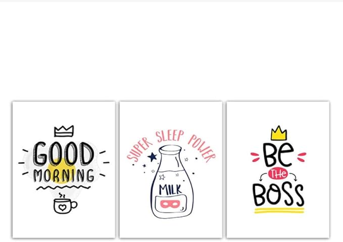 Juabc Cartoon Guten Morgen Minimalismus Drucke Bild Zitat Einfache