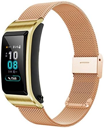 XIHAMA Watch Strap for Samsung Gear S2 Classic, 20mm Quick Release Stainless Steel Bracelet Compatible with Galaxy Watch 42mm, Gear Sport, Garmin Vivoactive 3 (20mm, rose)