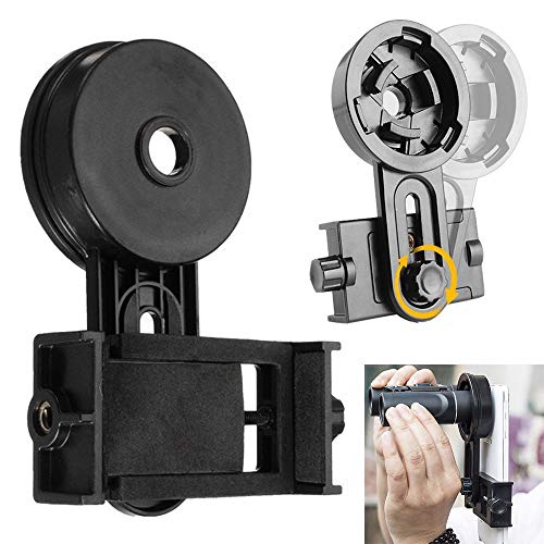 Telescope Phone Adapter, Universal Cell Phone Smartphone Quick Photography Adapter Mount Connector for Telescope Binoculars Monocular Spotting Scope Microscope Telescope Accessories