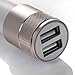 Car Charger, Eleckey™ 2.1A Dual USB Port Car Charger Portable Travel Charger Rapid Car Charger Auto Adapter for iPhone 6 5s, iPad Air mini, Samsung Galaxy s5, Nexus, HTC One and Other Devices (Gold and White)