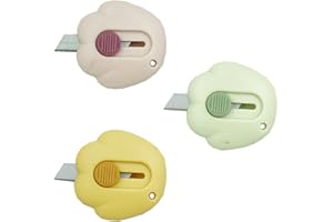LOPURO Cute Retractable Box Cutters, 3Pcs Cat Claw Shaped Mini Art Cutter Utility Knife Office School Stationery for Cutting Envelopes Letter Paper Cutting DIY Crafts