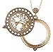 Tree of Life 4X Magnifier Magnifying Glass Sliding Top Pendant Necklace (Gold Tone)