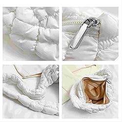 Quilted Puffer Tote Bags for Women Lightweight
