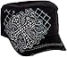 Crystal Case Womens Cotton Rhinestone Cross Cadet Cap Hat (Black)