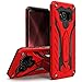 Zizo Static Series Compatible with Samsung Galaxy S8 Case Military Grade Drop Tested with Built in Kickstand RED Black