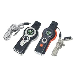 Emergency Whistle 7-in-1 Camping Safety Whistle