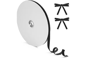 COOWAYZE Vintage Velvet Ribbon Black 3/8 Inch, 25Yd, Single Sided Craft Skinny Velvet Ribbon for Gift Wrapping, Party Decorations, Valentine's Day, Wedding, Christmas Tree, Hair Accessories, Packing String