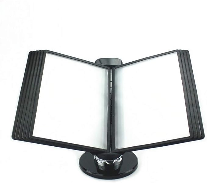 LQQ Flip File Holder, Desktop or Wall Mount Display, Adjustable Tilt