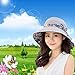 HINDAWI Sun Hats for Women Summer UPF 50+ Womens Beach Sun Hat Foldable Wide Brim Cap