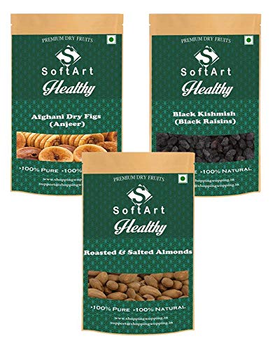 Softart Afghani Dry Figs Anjeer Black Kishmish Black Raisins