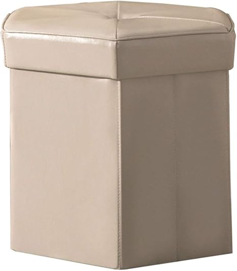 Amazon.de: Hexagon PU Leder Faltbarer Aufbewahrungshocker Gepolsterter