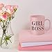 Girl Boss Pink Coffee Mug - Celebrate & Empower The Inspirational Women In your Life - The Perfect Novelty, Funny Christmas Or Birthday Gift Idea For Her - 11oz Ceramic - Comes In Cute Pink Gift Box