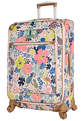 lily bloom tropical pineapple luggage