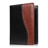 Fintie Passport Holder Travel Wallet - Premium Vegan Leather RFID Blocking Case Cover - Securely Holds Passport, Business Cards, Credit Cards, Boarding Passes, Dual Color